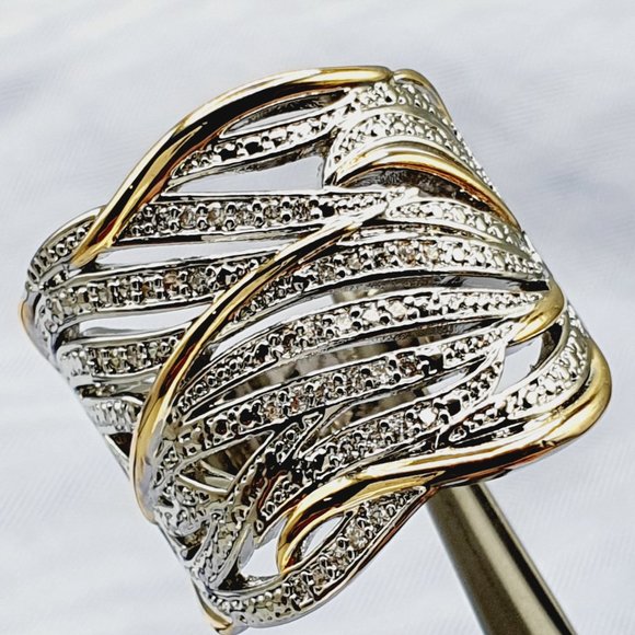 🔥 Fashion Trendy Wave Stackable Rings for Women, EVGG1375 - Picture 13 of 15